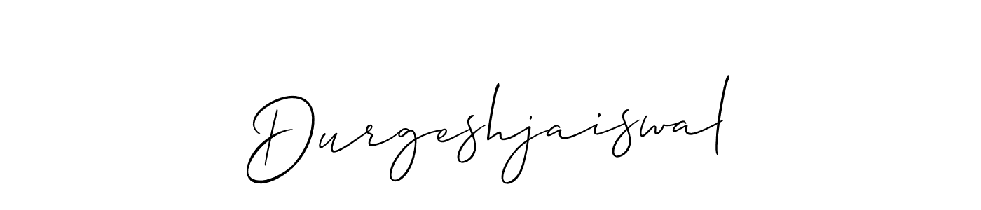 Design your own signature with our free online signature maker. With this signature software, you can create a handwritten (Allison_Script) signature for name Durgeshjaiswal. Durgeshjaiswal signature style 2 images and pictures png