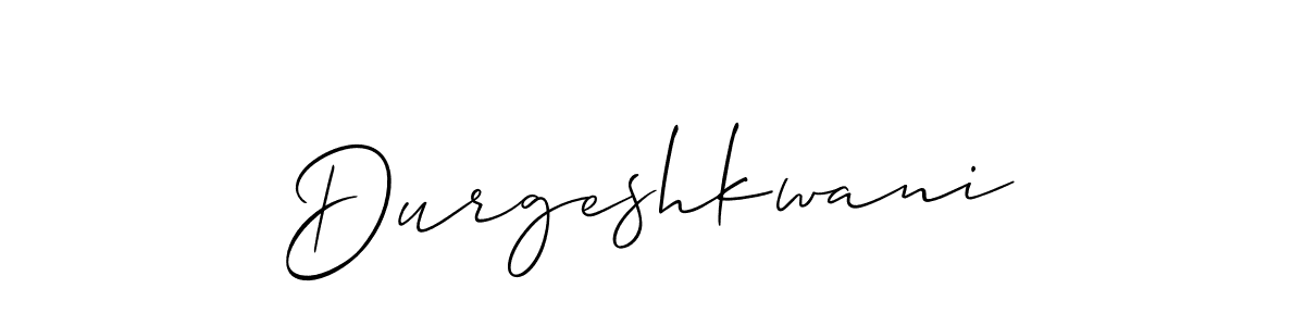 How to make Durgeshkwani name signature. Use Allison_Script style for creating short signs online. This is the latest handwritten sign. Durgeshkwani signature style 2 images and pictures png