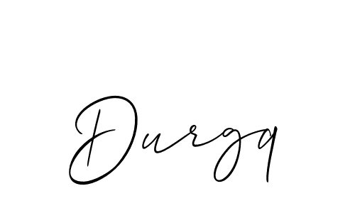 if you are searching for the best signature style for your name Durgq. so please give up your signature search. here we have designed multiple signature styles  using Allison_Script. Durgq signature style 2 images and pictures png