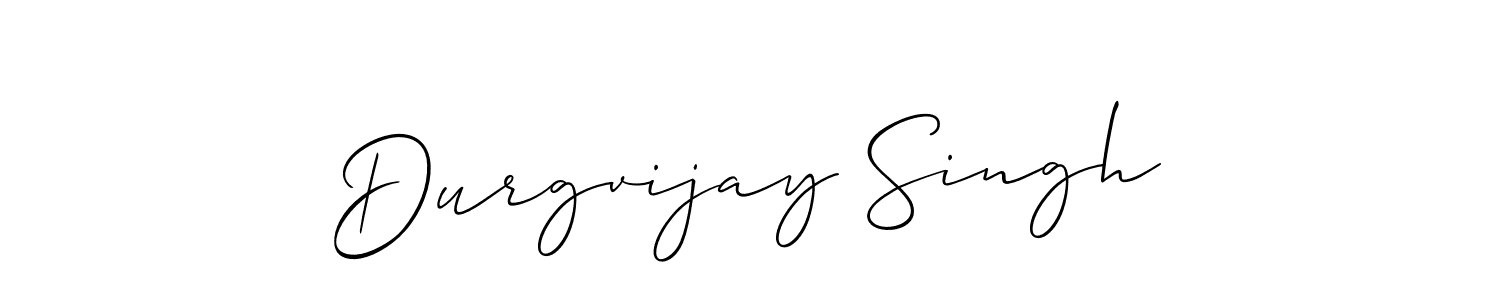 Also we have Durgvijay Singh name is the best signature style. Create professional handwritten signature collection using Allison_Script autograph style. Durgvijay Singh signature style 2 images and pictures png