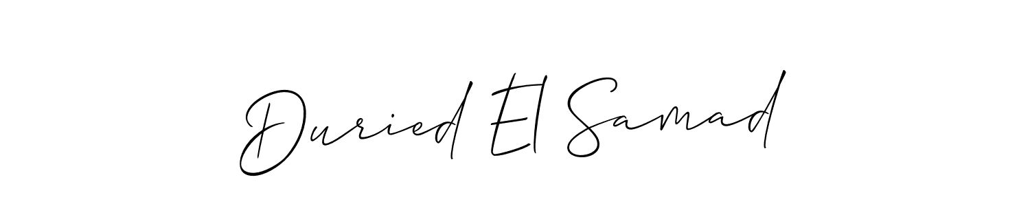 Make a beautiful signature design for name Duried El Samad. Use this online signature maker to create a handwritten signature for free. Duried El Samad signature style 2 images and pictures png