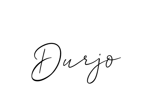 How to make Durjo signature? Allison_Script is a professional autograph style. Create handwritten signature for Durjo name. Durjo signature style 2 images and pictures png