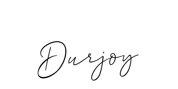 Create a beautiful signature design for name Durjoy. With this signature (Allison_Script) fonts, you can make a handwritten signature for free. Durjoy signature style 2 images and pictures png