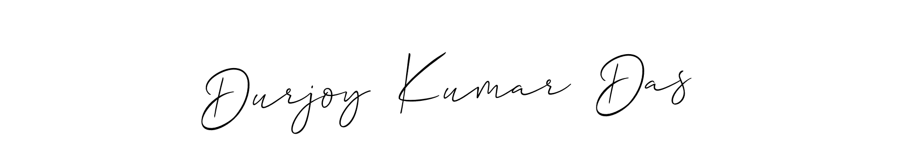 How to make Durjoy  Kumar  Das name signature. Use Allison_Script style for creating short signs online. This is the latest handwritten sign. Durjoy  Kumar  Das signature style 2 images and pictures png