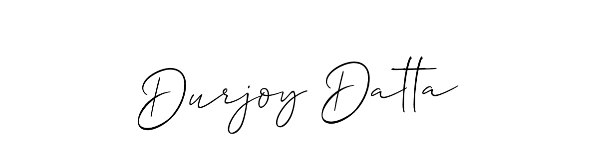 if you are searching for the best signature style for your name Durjoy Datta. so please give up your signature search. here we have designed multiple signature styles  using Allison_Script. Durjoy Datta signature style 2 images and pictures png
