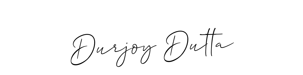 This is the best signature style for the Durjoy Dutta name. Also you like these signature font (Allison_Script). Mix name signature. Durjoy Dutta signature style 2 images and pictures png