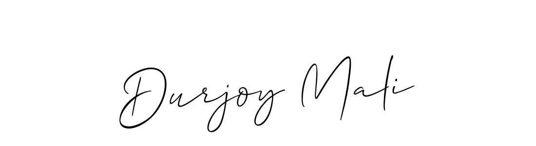 Design your own signature with our free online signature maker. With this signature software, you can create a handwritten (Allison_Script) signature for name Durjoy Mali. Durjoy Mali signature style 2 images and pictures png