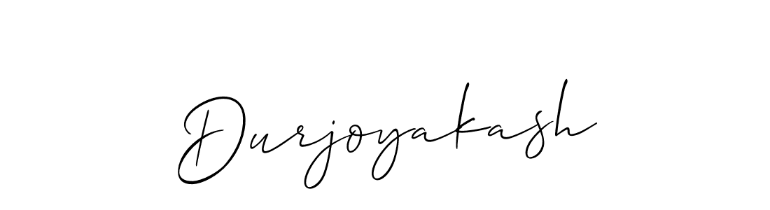 Durjoyakash stylish signature style. Best Handwritten Sign (Allison_Script) for my name. Handwritten Signature Collection Ideas for my name Durjoyakash. Durjoyakash signature style 2 images and pictures png