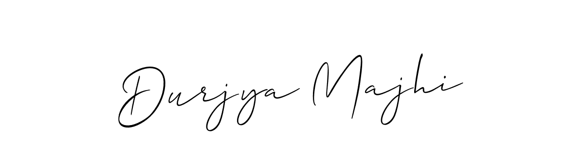 if you are searching for the best signature style for your name Durjya Majhi. so please give up your signature search. here we have designed multiple signature styles  using Allison_Script. Durjya Majhi signature style 2 images and pictures png