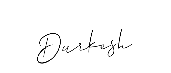 Create a beautiful signature design for name Durkesh. With this signature (Allison_Script) fonts, you can make a handwritten signature for free. Durkesh signature style 2 images and pictures png