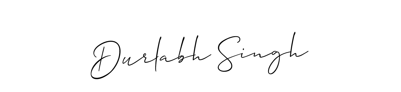 Best and Professional Signature Style for Durlabh Singh. Allison_Script Best Signature Style Collection. Durlabh Singh signature style 2 images and pictures png
