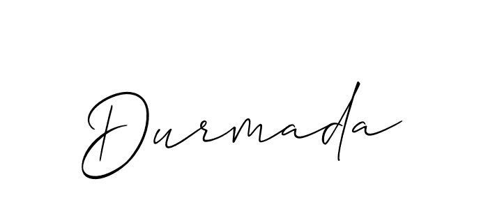 Also we have Durmada name is the best signature style. Create professional handwritten signature collection using Allison_Script autograph style. Durmada signature style 2 images and pictures png