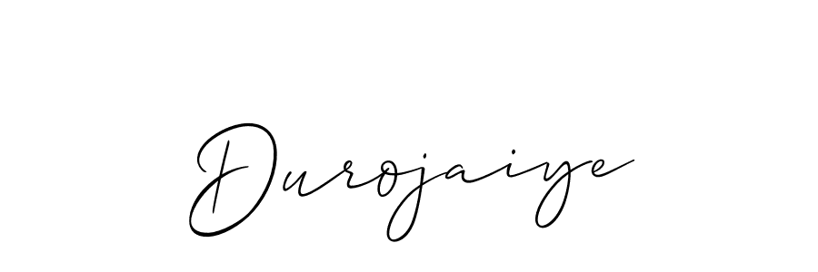 How to make Durojaiye name signature. Use Allison_Script style for creating short signs online. This is the latest handwritten sign. Durojaiye signature style 2 images and pictures png