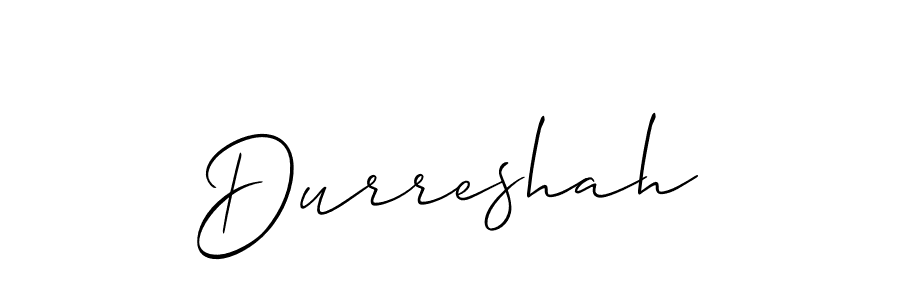 Similarly Allison_Script is the best handwritten signature design. Signature creator online .You can use it as an online autograph creator for name Durreshah. Durreshah signature style 2 images and pictures png