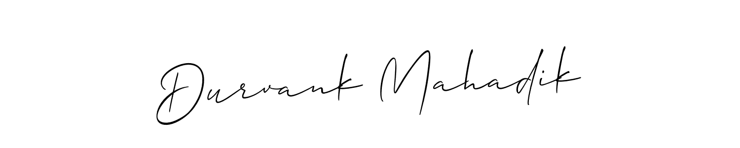 Best and Professional Signature Style for Durvank Mahadik. Allison_Script Best Signature Style Collection. Durvank Mahadik signature style 2 images and pictures png