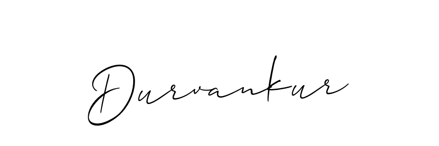 Design your own signature with our free online signature maker. With this signature software, you can create a handwritten (Allison_Script) signature for name Durvankur. Durvankur signature style 2 images and pictures png