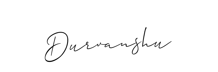 Also we have Durvanshu name is the best signature style. Create professional handwritten signature collection using Allison_Script autograph style. Durvanshu signature style 2 images and pictures png