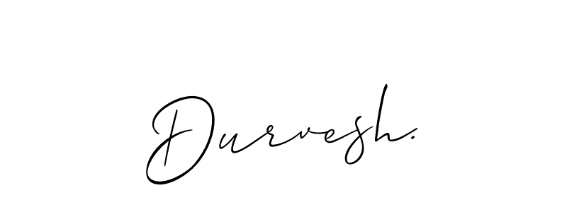Design your own signature with our free online signature maker. With this signature software, you can create a handwritten (Allison_Script) signature for name Durvesh.. Durvesh. signature style 2 images and pictures png