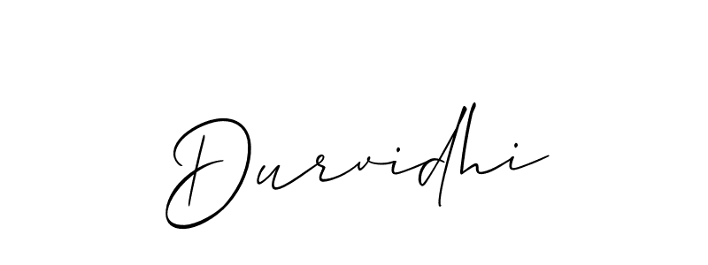 It looks lik you need a new signature style for name Durvidhi. Design unique handwritten (Allison_Script) signature with our free signature maker in just a few clicks. Durvidhi signature style 2 images and pictures png