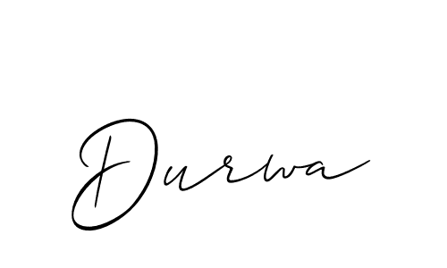 How to make Durwa signature? Allison_Script is a professional autograph style. Create handwritten signature for Durwa name. Durwa signature style 2 images and pictures png