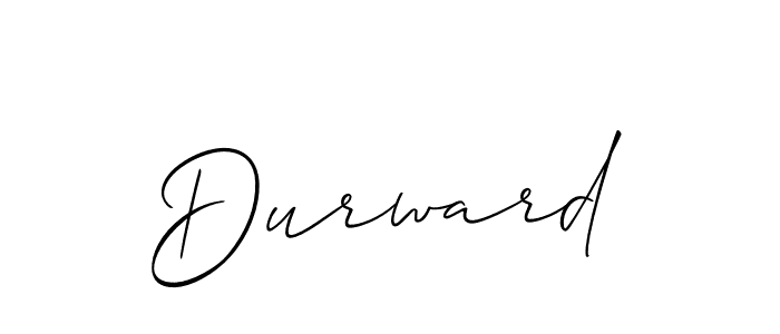 Design your own signature with our free online signature maker. With this signature software, you can create a handwritten (Allison_Script) signature for name Durward. Durward signature style 2 images and pictures png