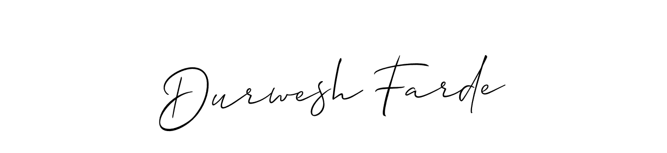 Best and Professional Signature Style for Durwesh Farde. Allison_Script Best Signature Style Collection. Durwesh Farde signature style 2 images and pictures png