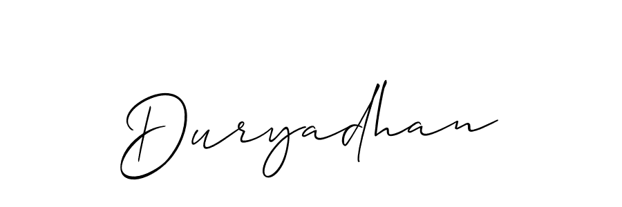 Similarly Allison_Script is the best handwritten signature design. Signature creator online .You can use it as an online autograph creator for name Duryadhan. Duryadhan signature style 2 images and pictures png