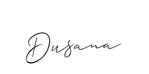 Dusana stylish signature style. Best Handwritten Sign (Allison_Script) for my name. Handwritten Signature Collection Ideas for my name Dusana. Dusana signature style 2 images and pictures png