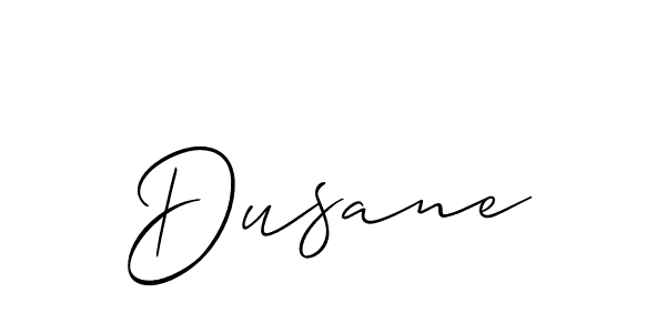 Use a signature maker to create a handwritten signature online. With this signature software, you can design (Allison_Script) your own signature for name Dusane. Dusane signature style 2 images and pictures png