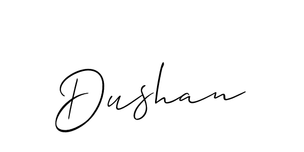 if you are searching for the best signature style for your name Dushan. so please give up your signature search. here we have designed multiple signature styles  using Allison_Script. Dushan signature style 2 images and pictures png