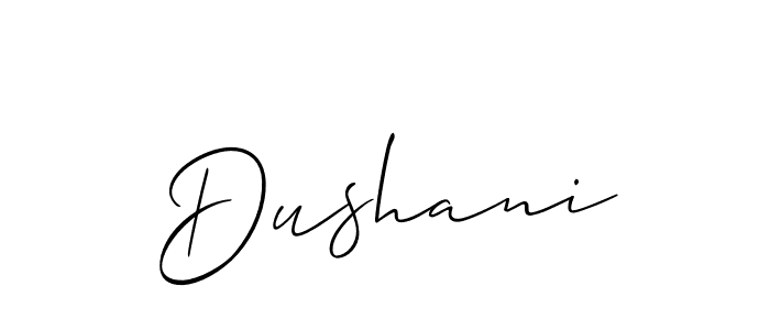 You should practise on your own different ways (Allison_Script) to write your name (Dushani) in signature. don't let someone else do it for you. Dushani signature style 2 images and pictures png