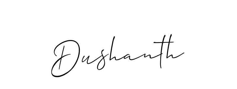 Make a short Dushanth signature style. Manage your documents anywhere anytime using Allison_Script. Create and add eSignatures, submit forms, share and send files easily. Dushanth signature style 2 images and pictures png
