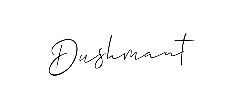 The best way (Allison_Script) to make a short signature is to pick only two or three words in your name. The name Dushmant include a total of six letters. For converting this name. Dushmant signature style 2 images and pictures png