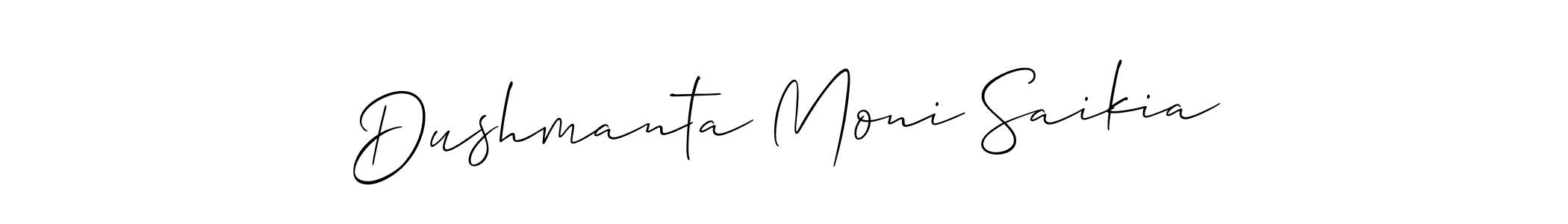 Make a beautiful signature design for name Dushmanta Moni Saikia. Use this online signature maker to create a handwritten signature for free. Dushmanta Moni Saikia signature style 2 images and pictures png