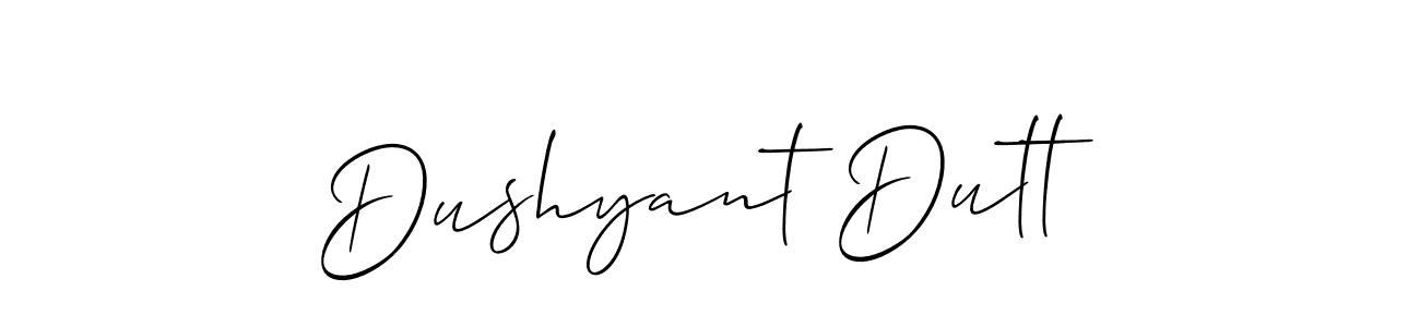 How to Draw Dushyant Dutt signature style? Allison_Script is a latest design signature styles for name Dushyant Dutt. Dushyant Dutt signature style 2 images and pictures png