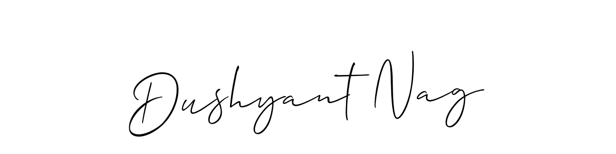 Make a beautiful signature design for name Dushyant Nag. Use this online signature maker to create a handwritten signature for free. Dushyant Nag signature style 2 images and pictures png