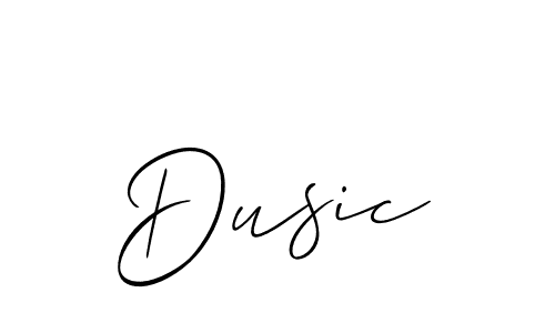 How to make Dusic name signature. Use Allison_Script style for creating short signs online. This is the latest handwritten sign. Dusic signature style 2 images and pictures png