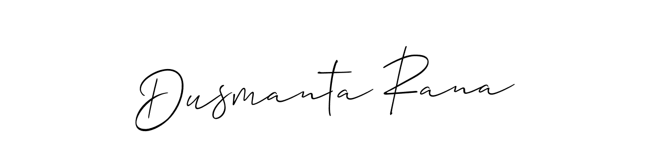 Dusmanta Rana stylish signature style. Best Handwritten Sign (Allison_Script) for my name. Handwritten Signature Collection Ideas for my name Dusmanta Rana. Dusmanta Rana signature style 2 images and pictures png