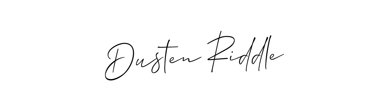 Also You can easily find your signature by using the search form. We will create Dusten Riddle name handwritten signature images for you free of cost using Allison_Script sign style. Dusten Riddle signature style 2 images and pictures png