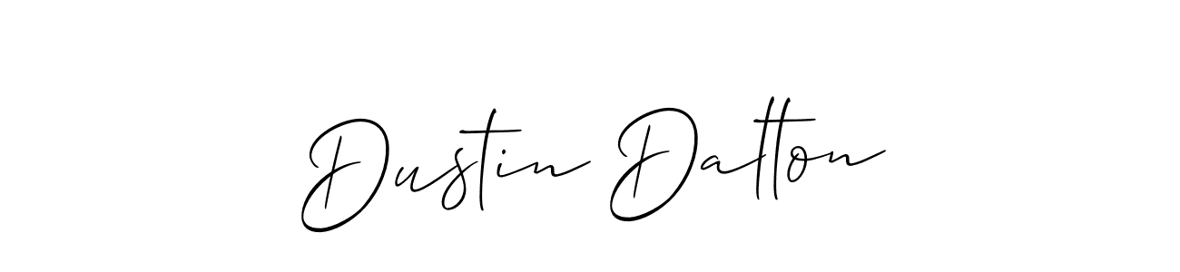 How to make Dustin Dalton name signature. Use Allison_Script style for creating short signs online. This is the latest handwritten sign. Dustin Dalton signature style 2 images and pictures png