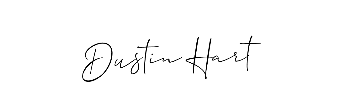 Use a signature maker to create a handwritten signature online. With this signature software, you can design (Allison_Script) your own signature for name Dustin Hart. Dustin Hart signature style 2 images and pictures png