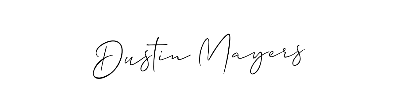 How to make Dustin Mayers signature? Allison_Script is a professional autograph style. Create handwritten signature for Dustin Mayers name. Dustin Mayers signature style 2 images and pictures png