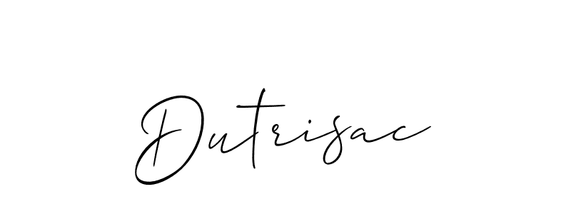 Also we have Dutrisac name is the best signature style. Create professional handwritten signature collection using Allison_Script autograph style. Dutrisac signature style 2 images and pictures png