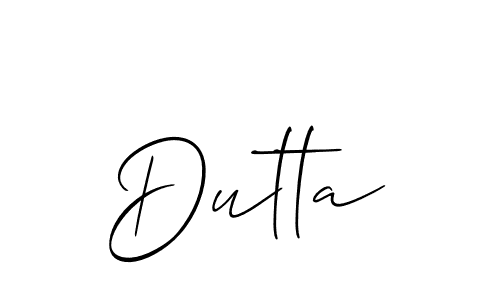 How to make Dutta name signature. Use Allison_Script style for creating short signs online. This is the latest handwritten sign. Dutta signature style 2 images and pictures png