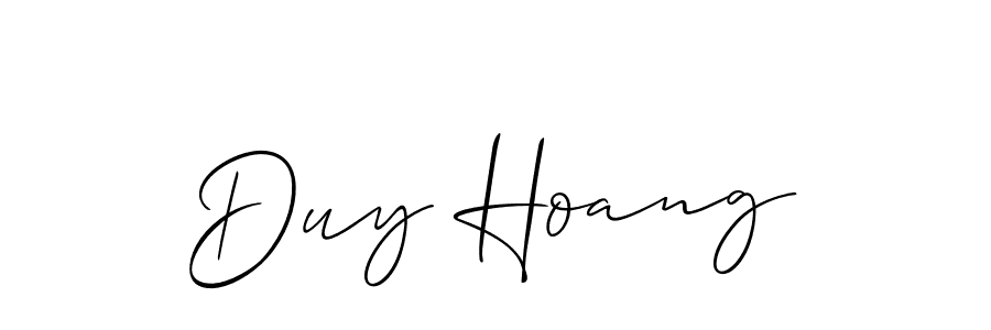 Make a beautiful signature design for name Duy Hoang. With this signature (Allison_Script) style, you can create a handwritten signature for free. Duy Hoang signature style 2 images and pictures png