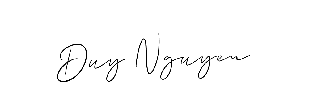 Similarly Allison_Script is the best handwritten signature design. Signature creator online .You can use it as an online autograph creator for name Duy Nguyen. Duy Nguyen signature style 2 images and pictures png