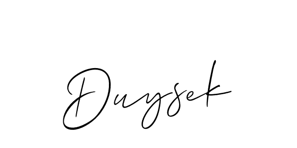 Best and Professional Signature Style for Duysek. Allison_Script Best Signature Style Collection. Duysek signature style 2 images and pictures png