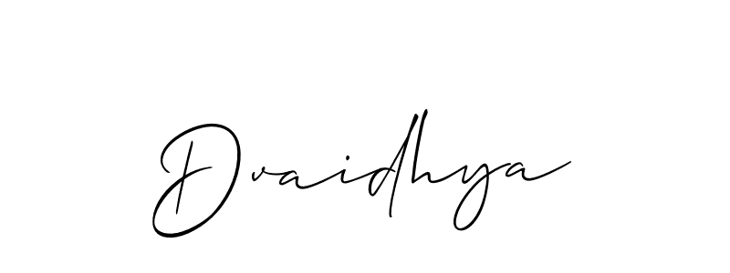 Make a beautiful signature design for name Dvaidhya. Use this online signature maker to create a handwritten signature for free. Dvaidhya signature style 2 images and pictures png