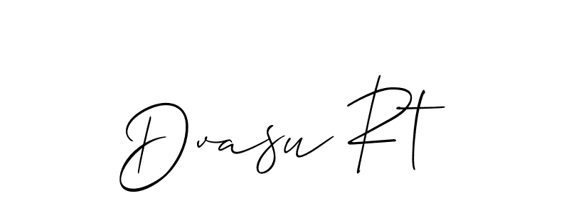 Make a beautiful signature design for name Dvasu Rt. Use this online signature maker to create a handwritten signature for free. Dvasu Rt signature style 2 images and pictures png