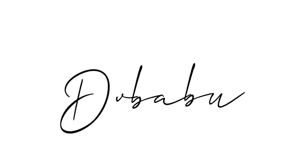 Make a beautiful signature design for name Dvbabu. Use this online signature maker to create a handwritten signature for free. Dvbabu signature style 2 images and pictures png